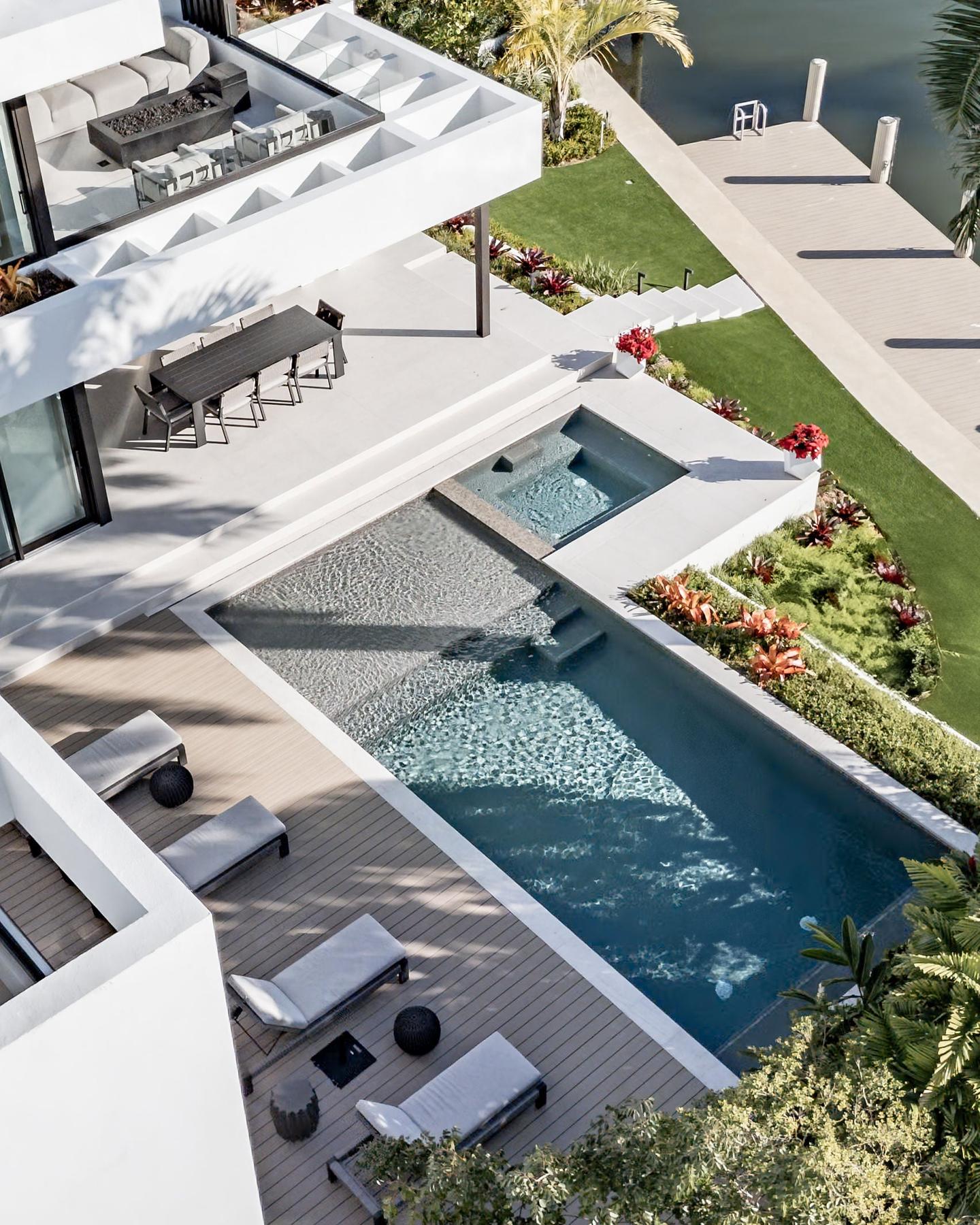 Pool detail from above