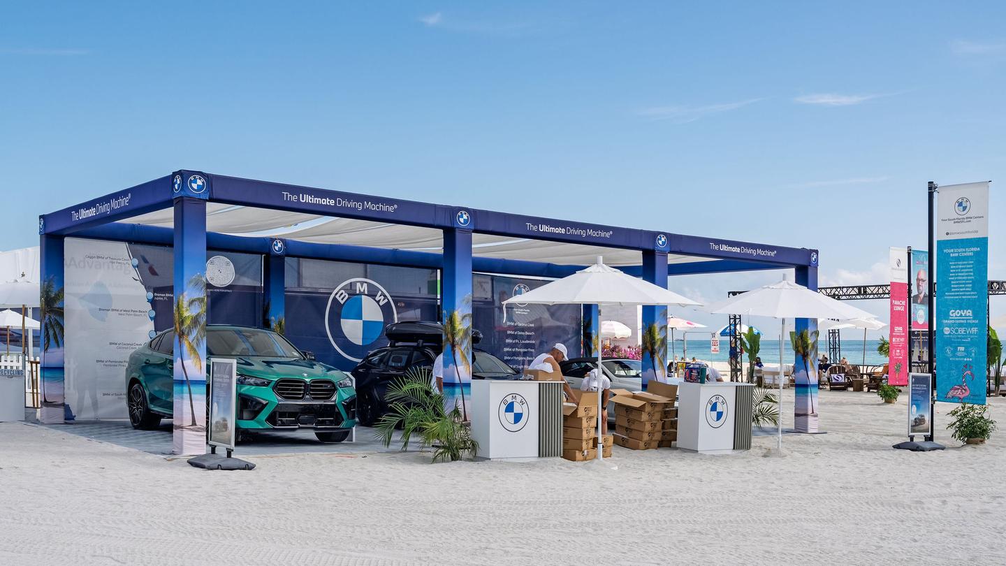 BMW vehicles on sand